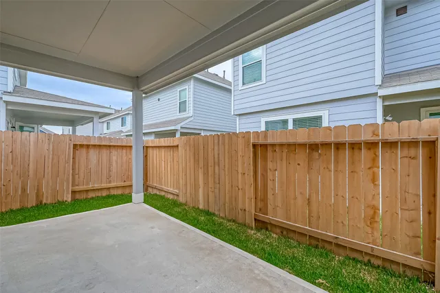 a view of a backyard with a garden