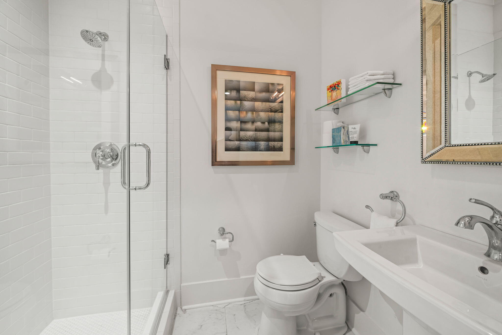 237 Splash Drive Inlet Beach, FL 32461 - Photo 22 of 50 a bathroom with a sink toilet and shower