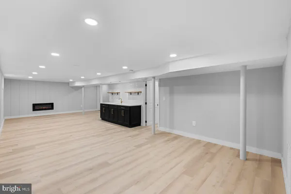 a view of steet with deck