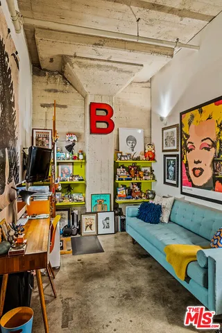 a outdoor space with furniture