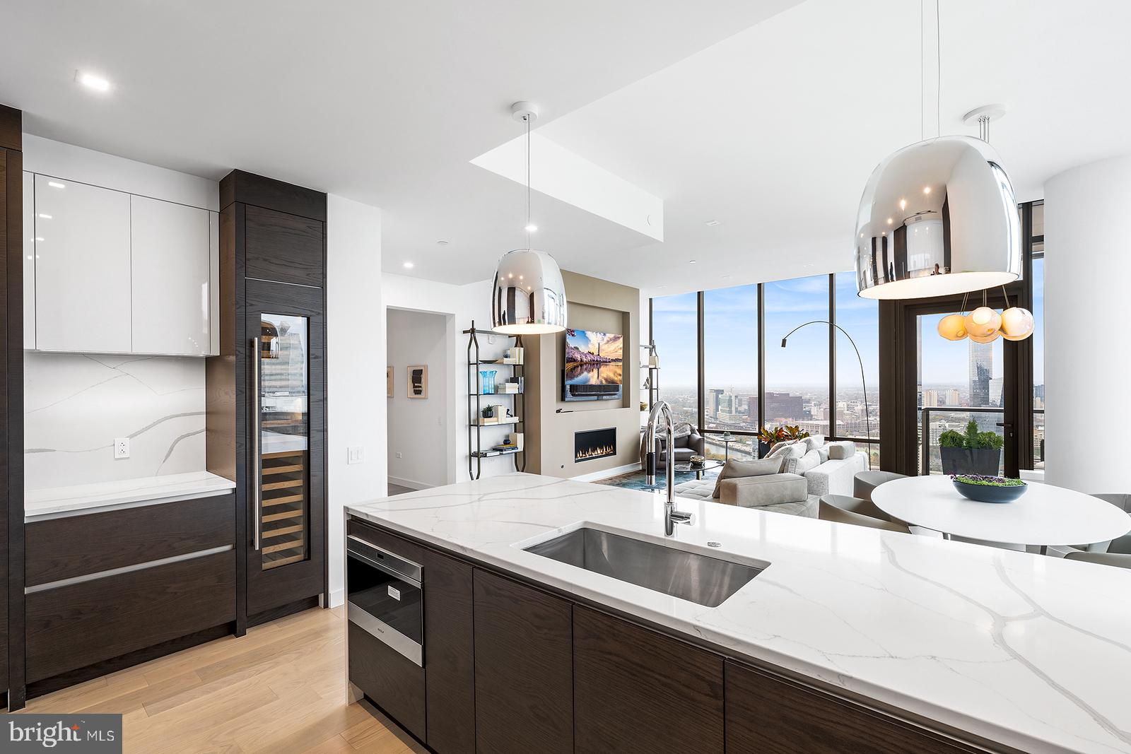 1911 Walnut Street, Unit 3003 Philadelphia, PA 19103 - Photo 6 of 27 a kitchen with stainless steel appliances a sink and cabinets