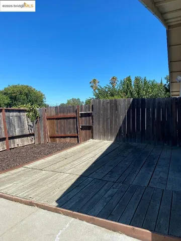a view of wooden fence