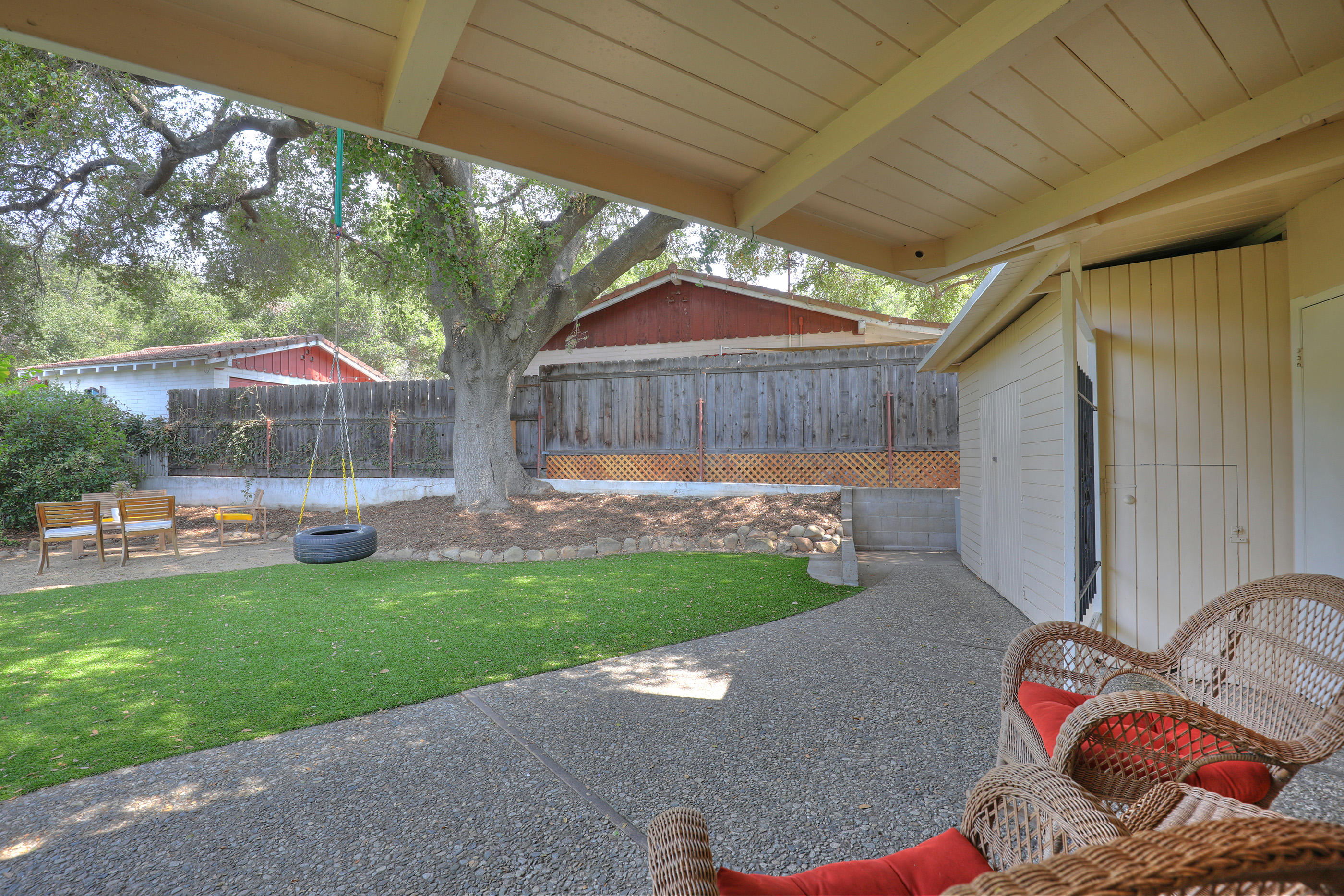 2696 Foothill Road Santa Barbara, CA 93105 - Photo 10 of 20 Back patio & yard