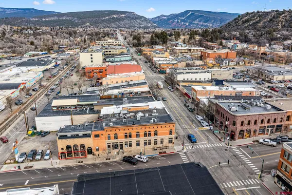an aerial view of city