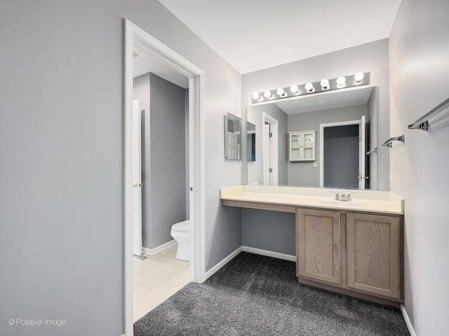 835 Genesee Drive Naperville, IL 60563 - Photo 14 of 18 a bathroom with a sink and mirror