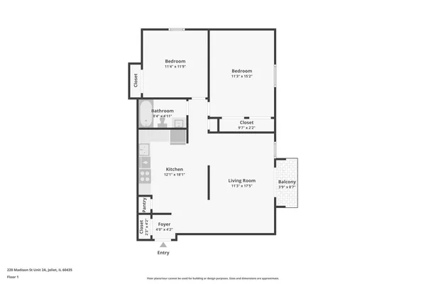 $135,000 | 220 Madison Street, Unit 2A, Joliet, IL 60435