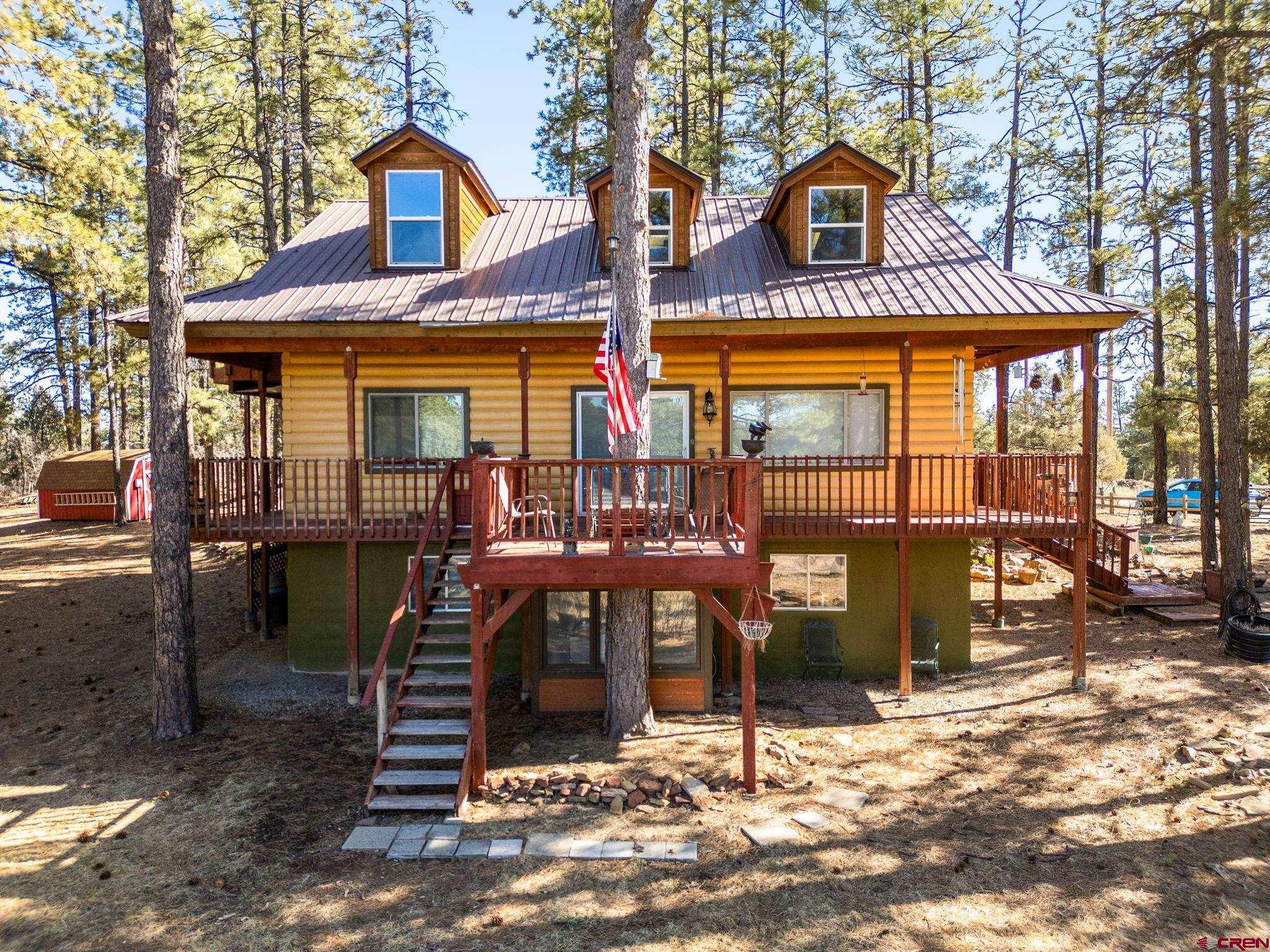 a front view of a house