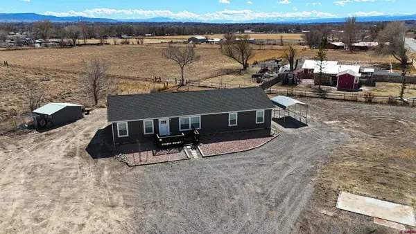 a view of a lake with a terrace