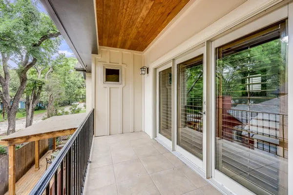 a view of outdoor space and deck
