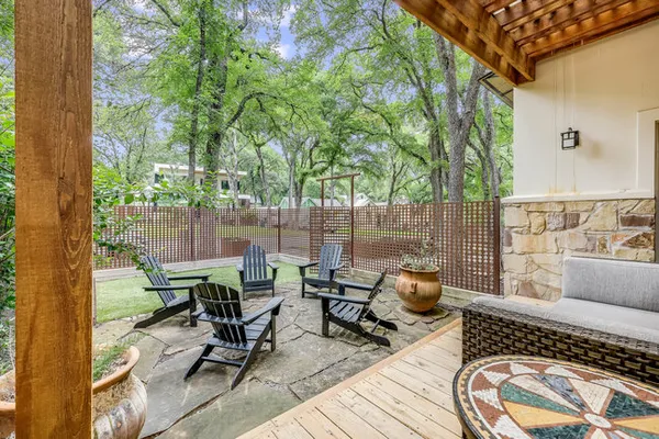 a patio with patio area and outdoor seating