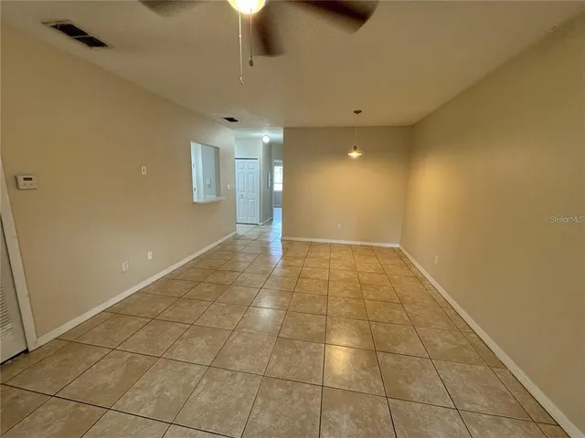 a view of an empty room