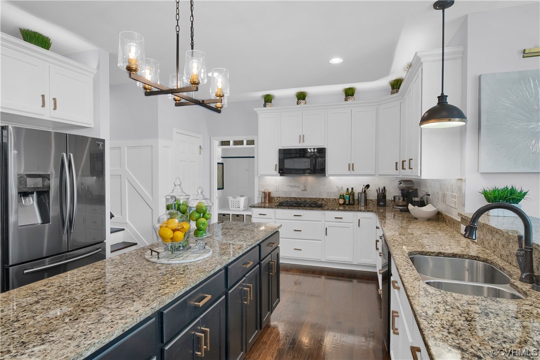 6418 Rivershook Terrace Moseley, VA 23120 - Photo 22 of 44 a kitchen with stainless steel appliances granite countertop a sink a stove and a refrigerator