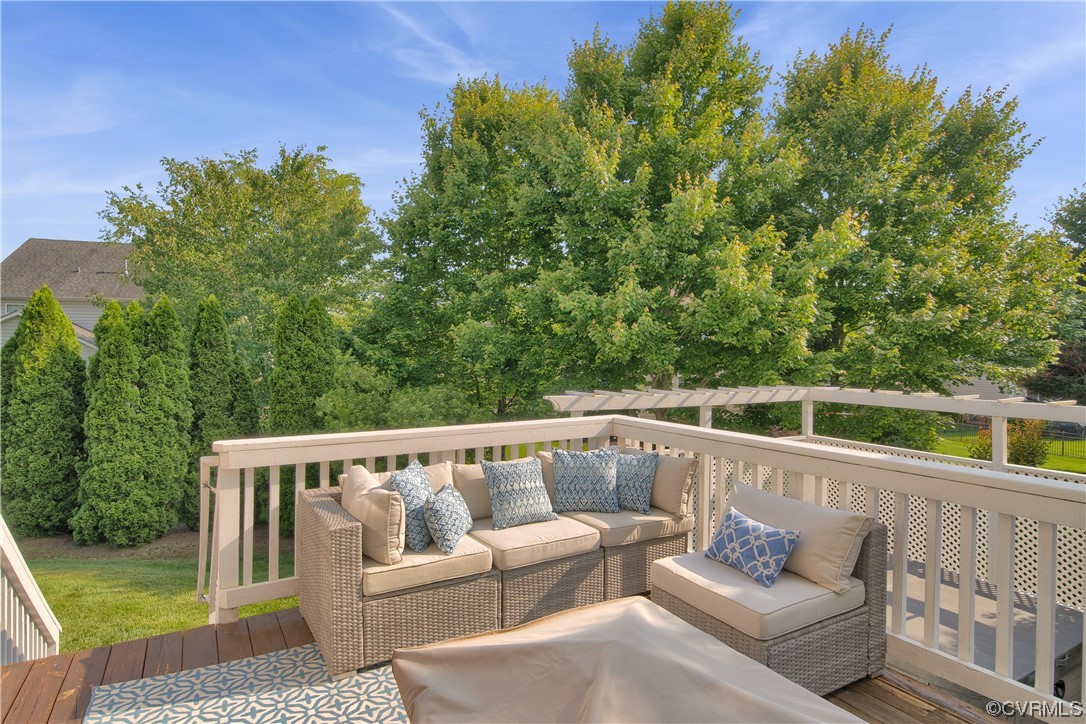 6418 Rivershook Terrace Moseley, VA 23120 - Photo 37 of 44 a view of a two chairs in the deck
