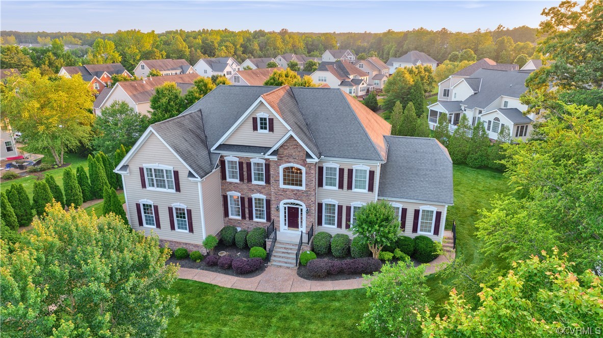 6418 Rivershook Terrace Moseley, VA 23120 - Photo 43 of 44 a aerial view of a house with a yard