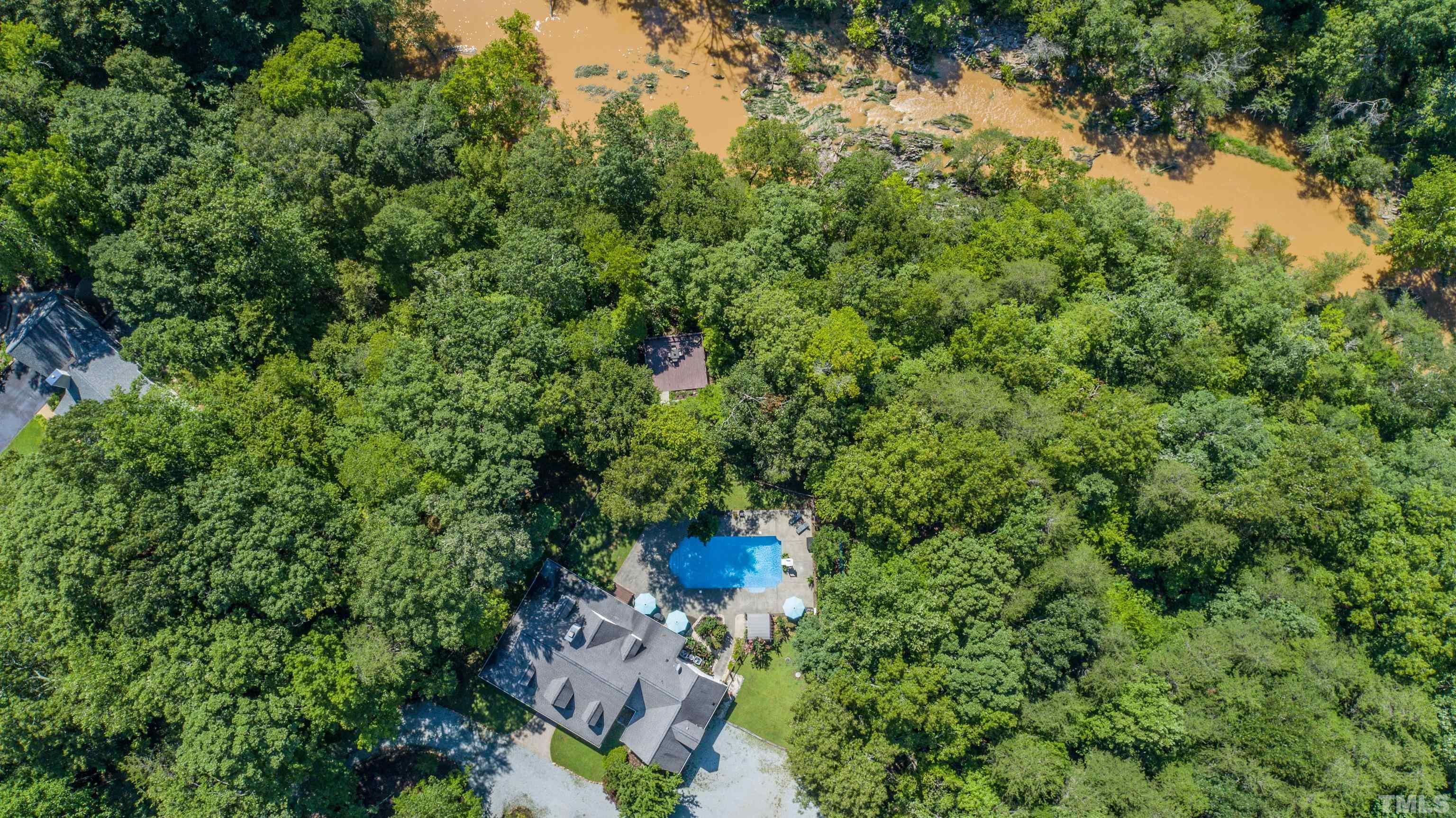 303 Bowen Road Rougemont, NC 27572 - Photo 19 of 85 an aerial view of a house with a yard