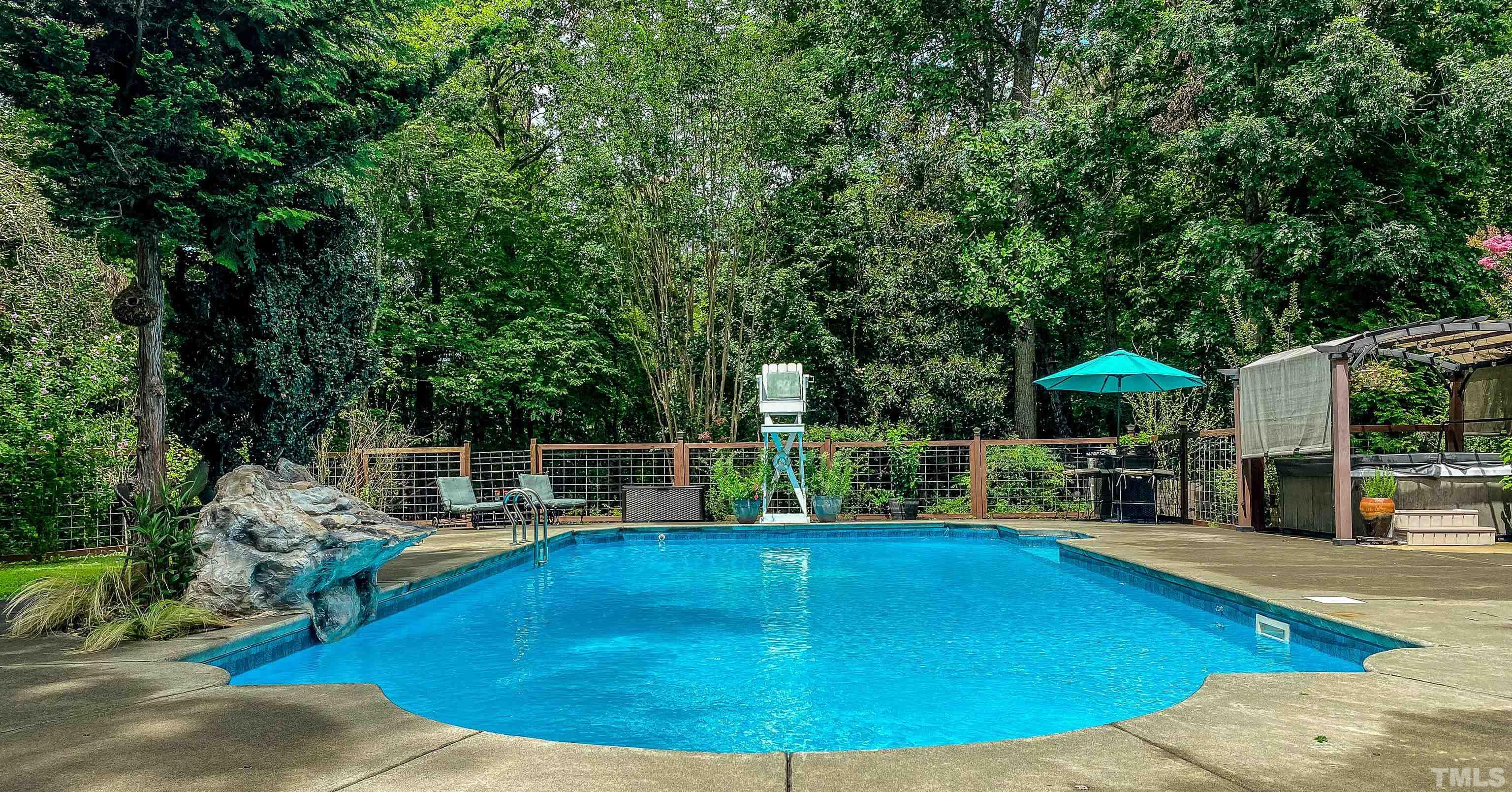 303 Bowen Road Rougemont, NC 27572 - Photo 41 of 85 a view of a swimming pool with a patio