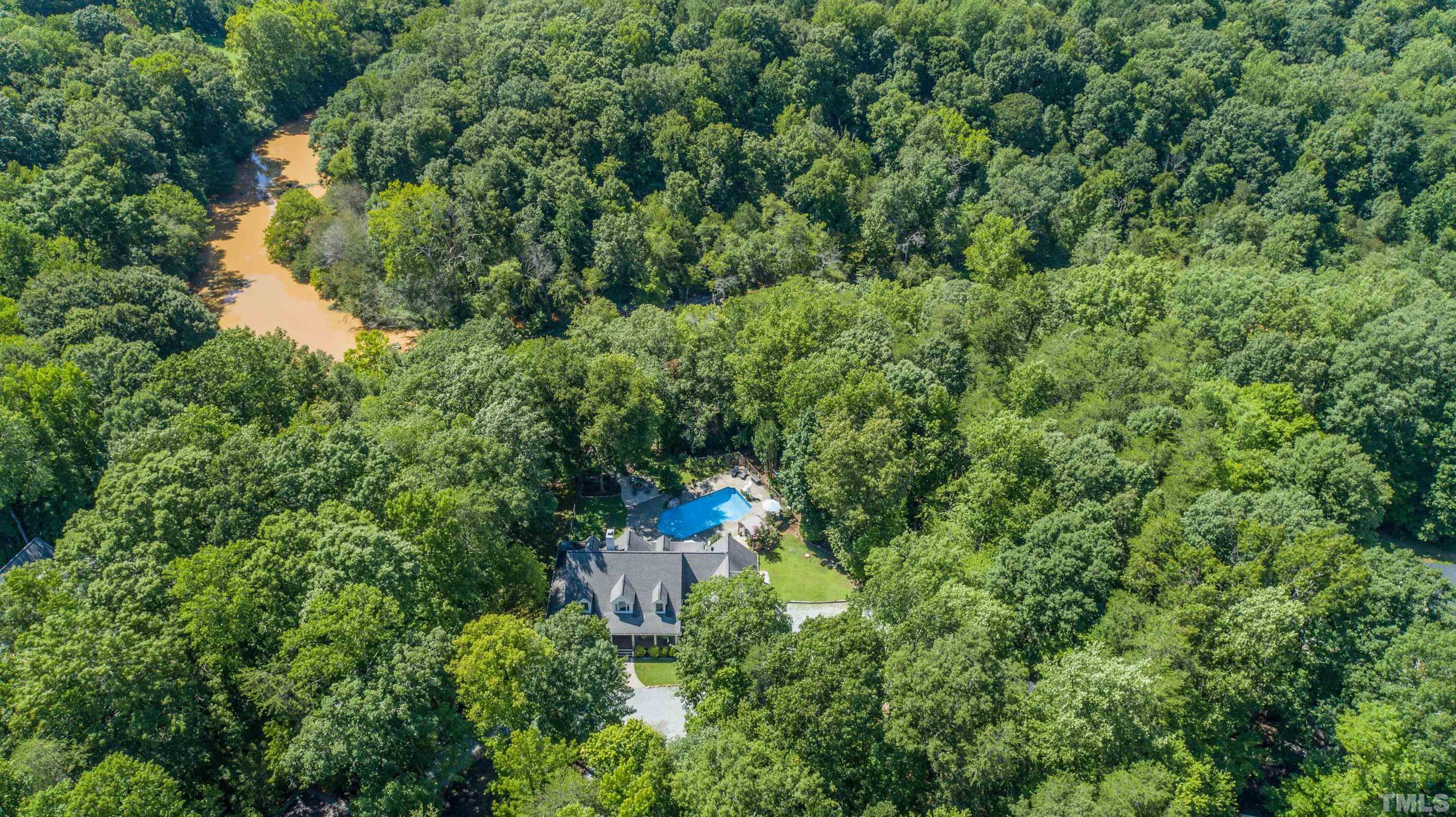 303 Bowen Road Rougemont, NC 27572 - Photo 82 of 85 an aerial view of a house with yard