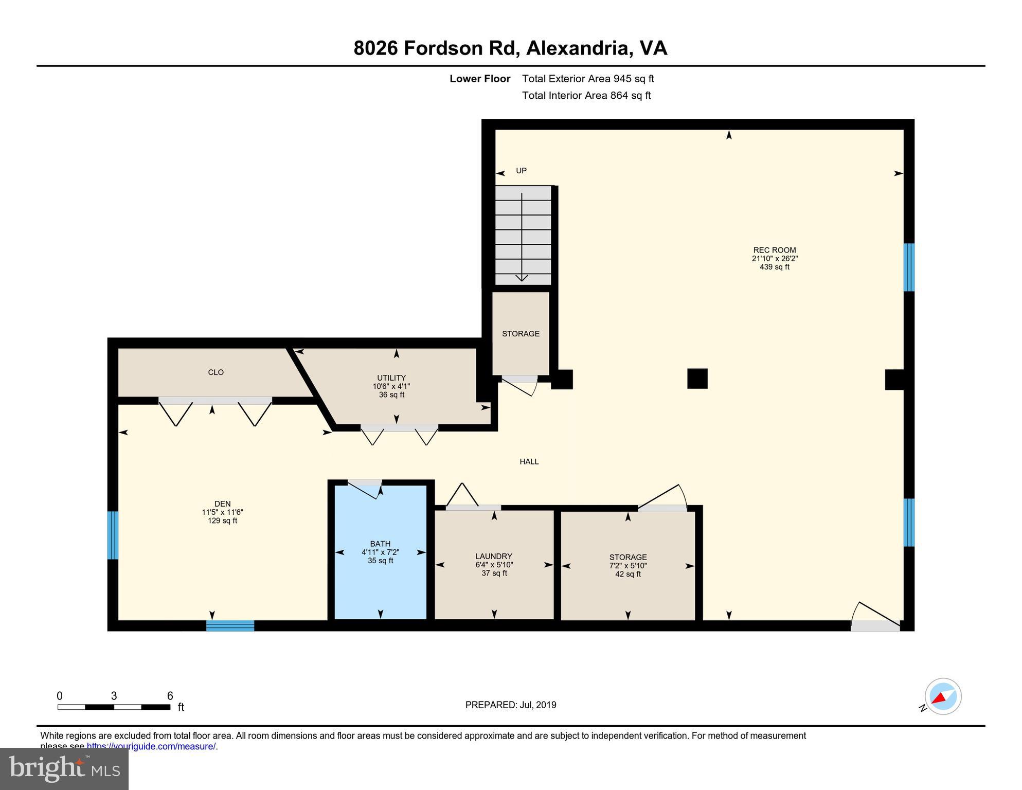 8026 Fordson Road Alexandria, VA 22306 - Photo 67 of 67 Lower level with walk out