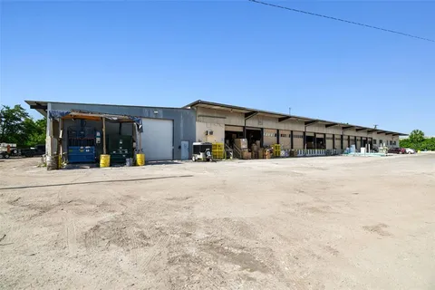 front view of a building with a street