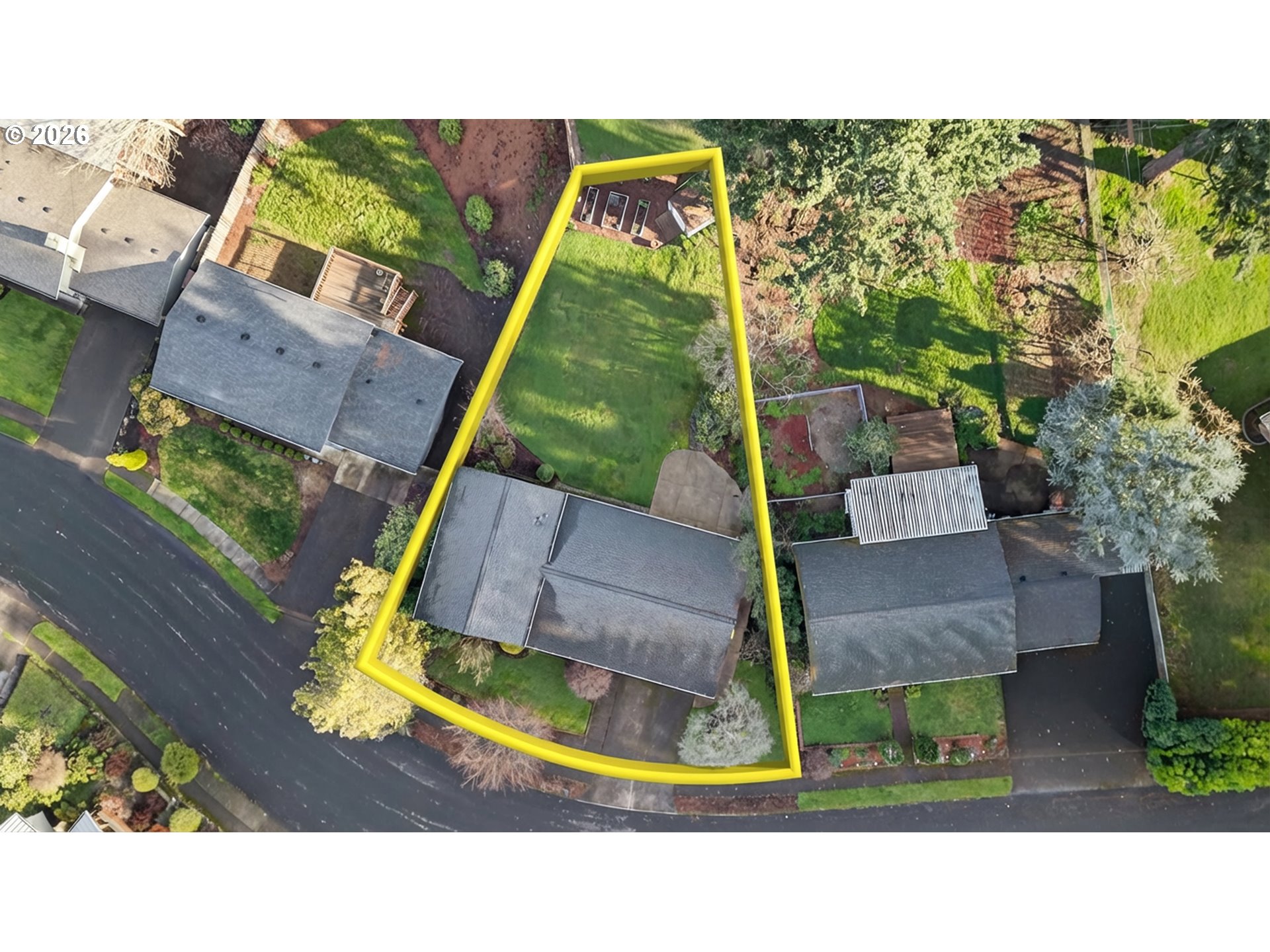 7450 Southwest 101st Avenue Beaverton, OR 97008 - Photo 36 of 37 a aerial view of a house with swimming pool