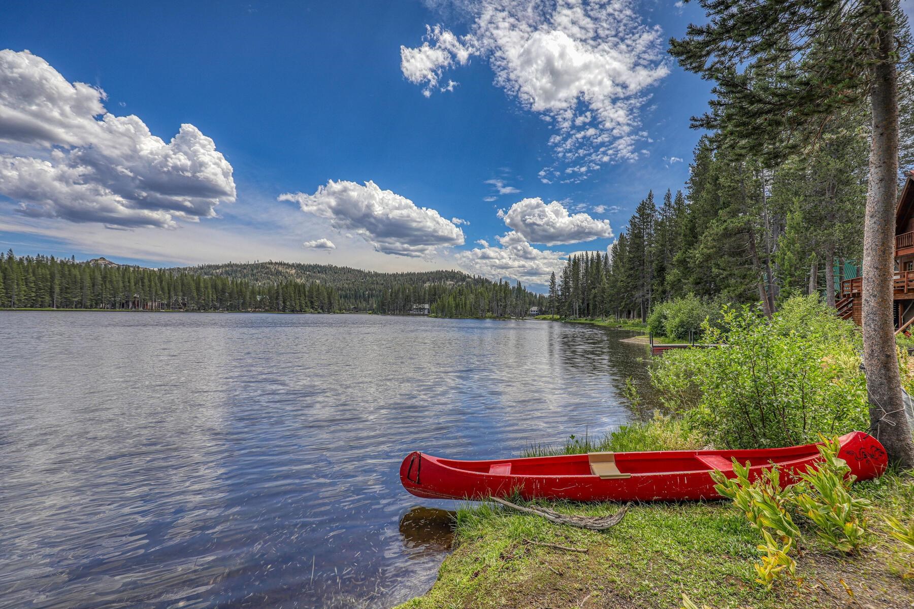 6194 Serene Road Soda Springs, CA 95724 - Photo 15 of 17 a view of lake from balcony with outdoor seating