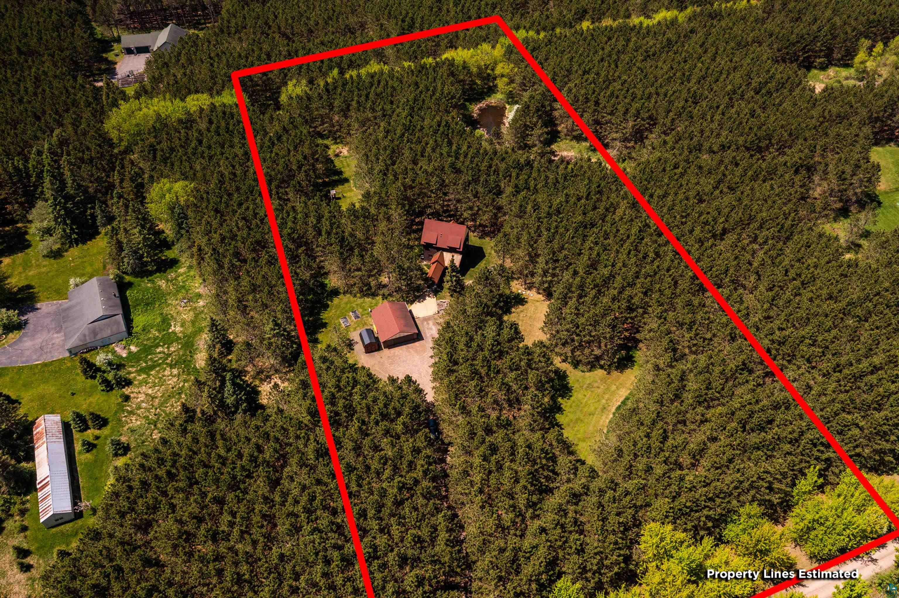 75 East Stark Road Esko, MN 55733 - Photo 83 of 87 Aerial perspective showcasing a secluded property enveloped by dense mature trees