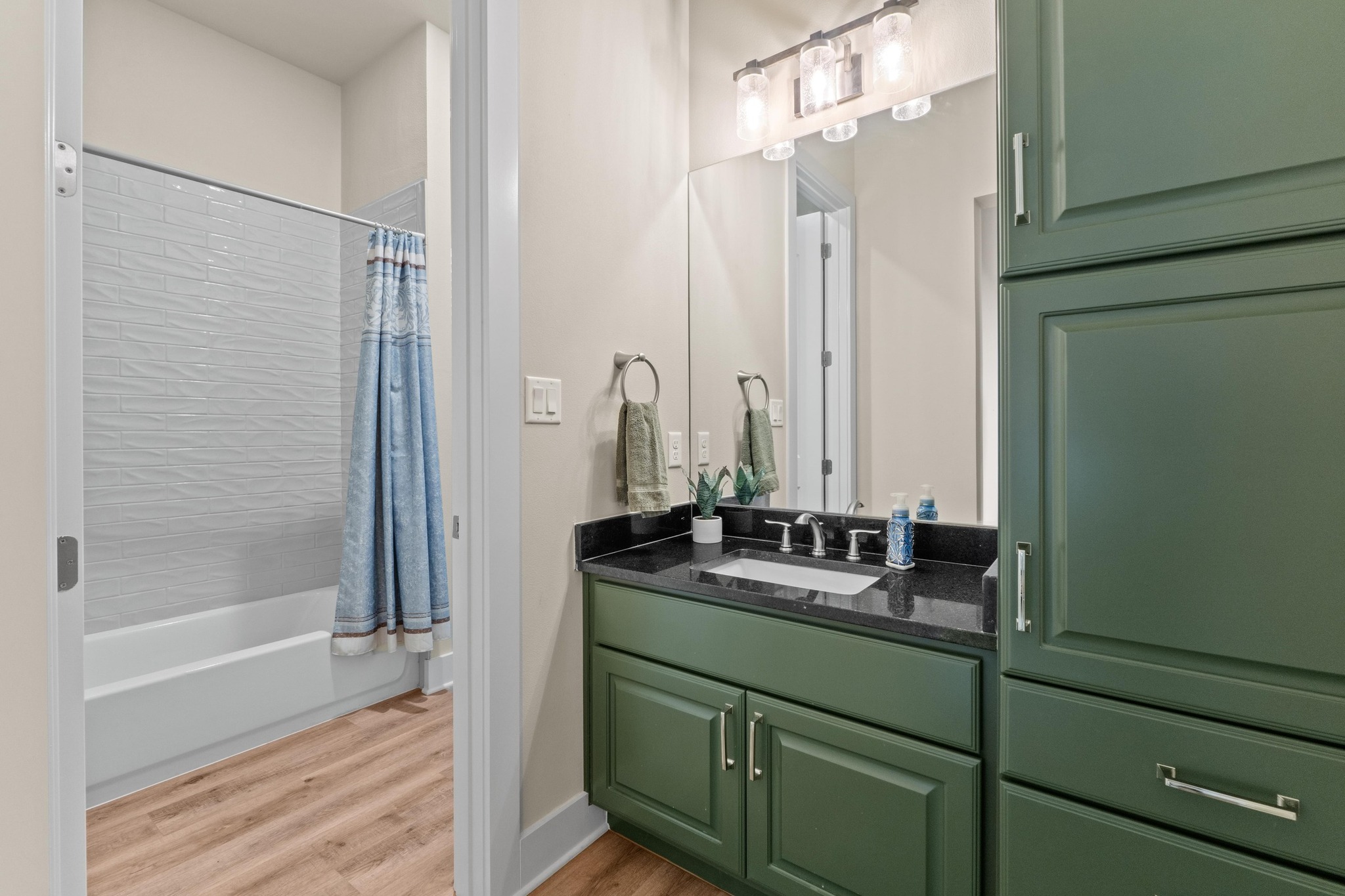 18817 Hidden Ridge Place Jonestown, TX 78645 - Photo 30 of 40 a bathroom with a sink and a mirror