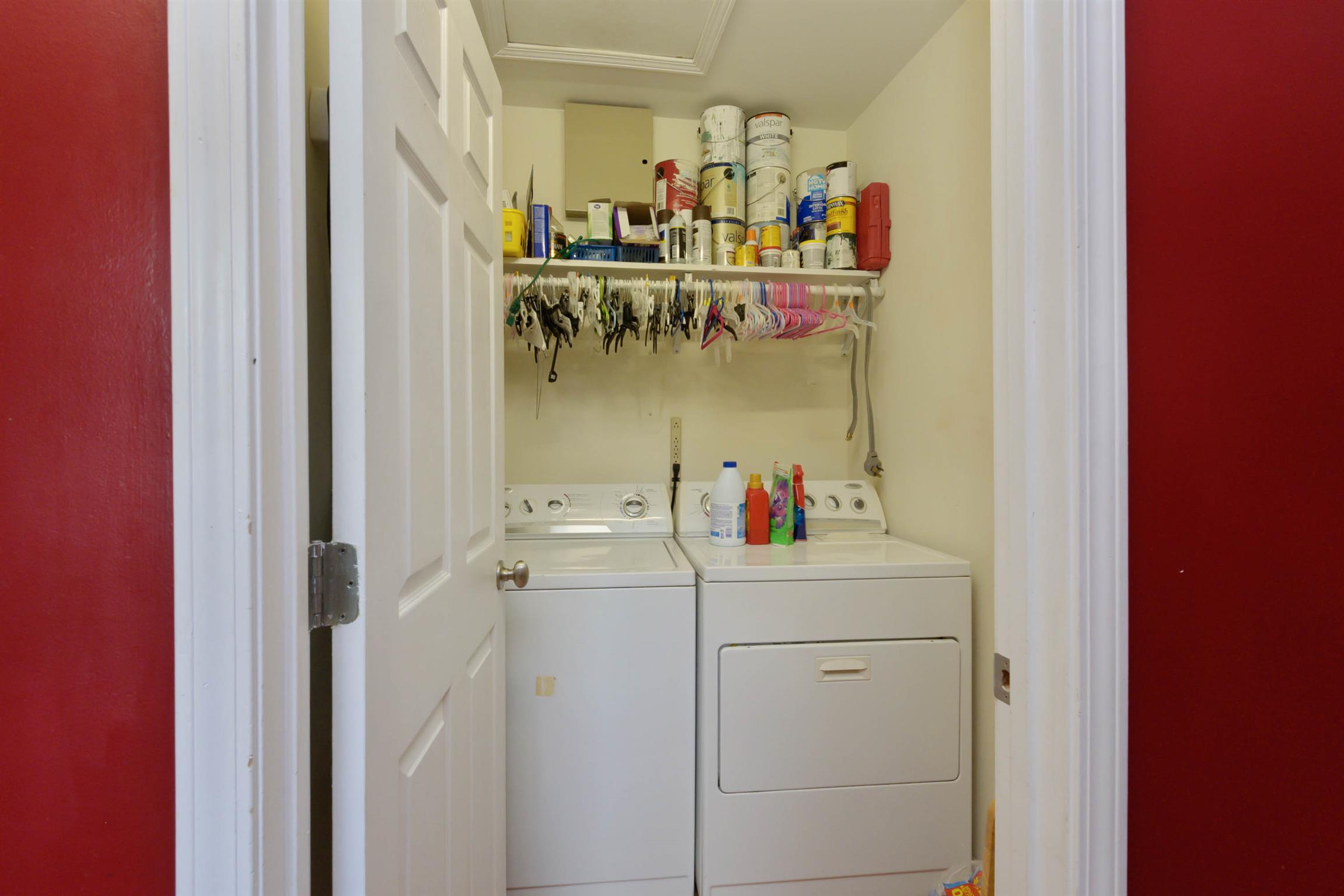 5184 Youngville Road Springfield, TN 37172 - Photo 15 of 29 a view of storage and utility room with two washing machine