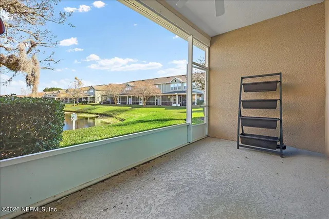 a view of a city from a balcony
