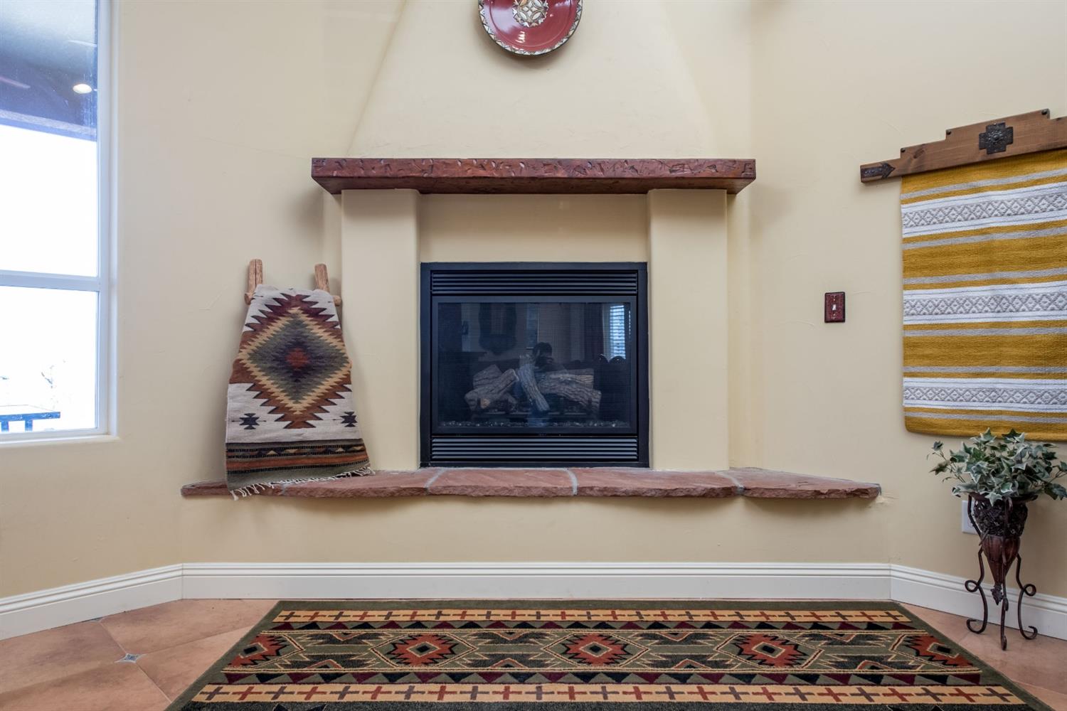50070 Butterfield Stage Road O'Neals, CA 93645 - Photo 15 of 55 Custom made mantel and propane fireplace for romantic evenings