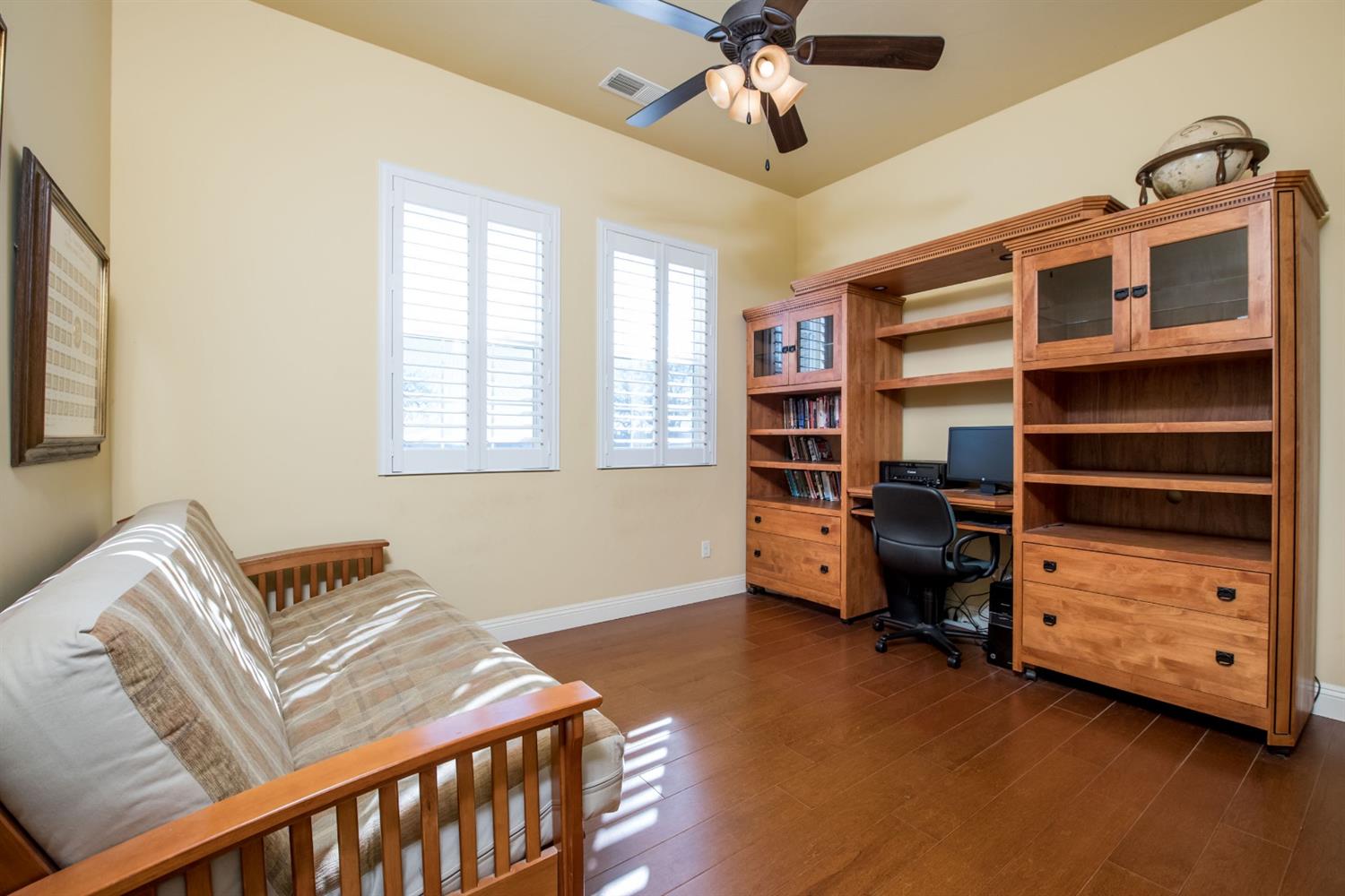 50070 Butterfield Stage Road O'Neals, CA 93645 - Photo 23 of 55 Second bedroom on west side of home with plantation shutters currently being used as an office....