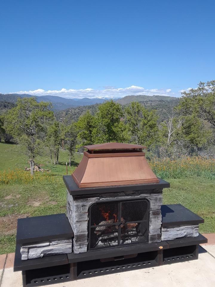 50070 Butterfield Stage Road O'Neals, CA 93645 - Photo 34 of 55 Even an outdoor fireplace to relax and enjoy on a cooler evening....