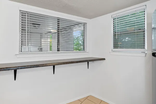 a view of a window in a room