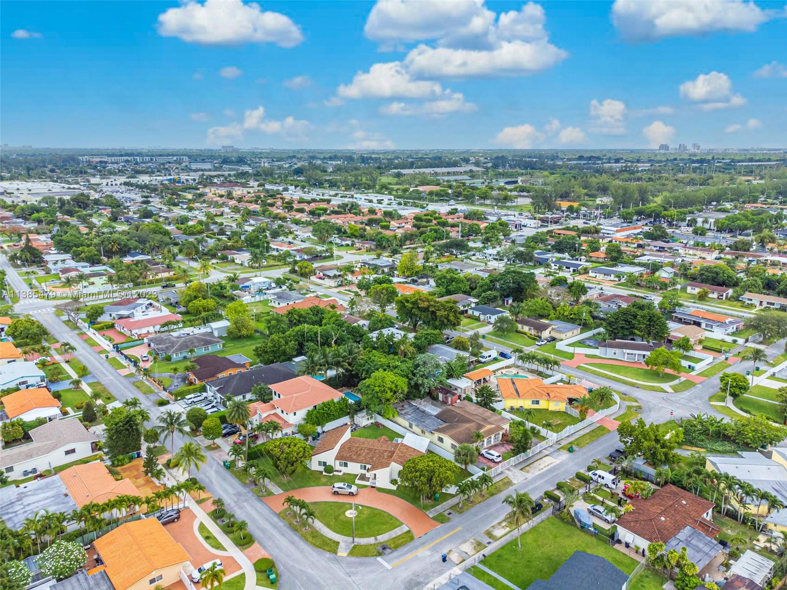 8241 Southwest 37th Street Miami, FL 33155 - Photo 45 of 46 an aerial view of residential houses with outdoor space