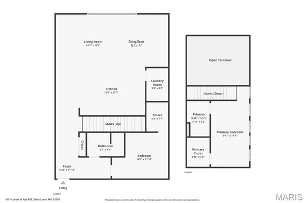 $207,500 | 1511 Locust Street, Unit 805, St. Louis, MO 63103