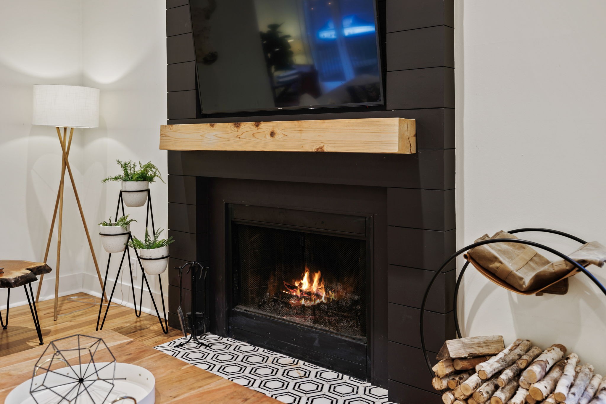 3945 New Highway 96 West Franklin, TN 37064 - Photo 29 of 69 a living room with furniture and a fireplace