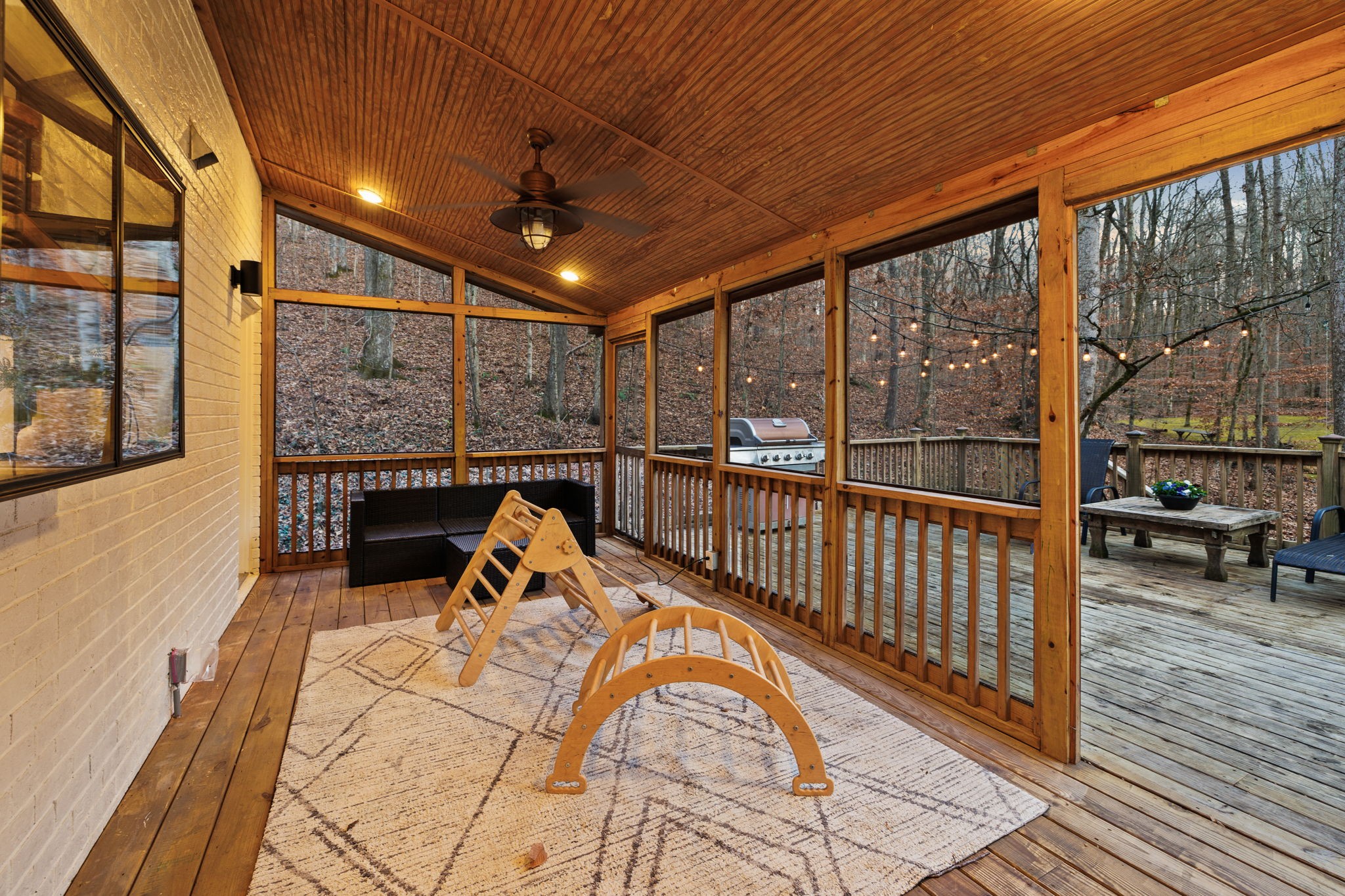 3945 New Highway 96 West Franklin, TN 37064 - Photo 61 of 69 a view of a patio with a table chairs and wooden floor