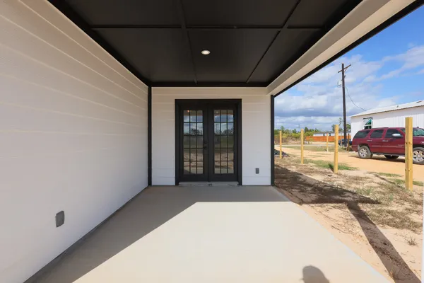 a view of a porch