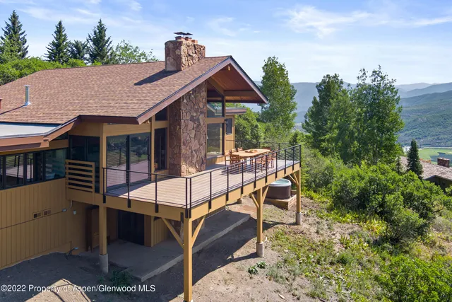 a view of a city from a balcony