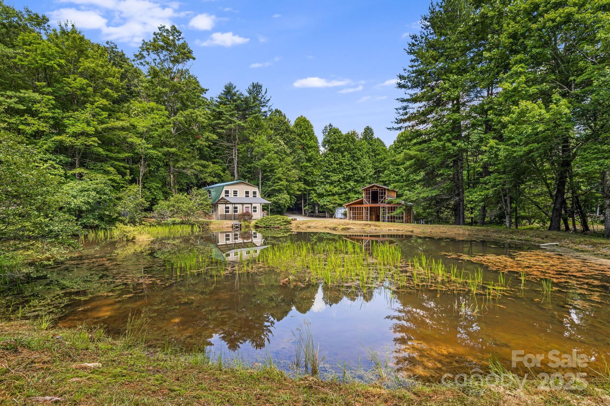 1101 Line Runner Ridge Road Rosman, NC 28772 - Photo 3 of 47 a view of a water with large building in front of it
