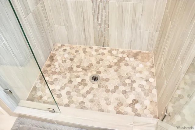 a view of wooden floor with a sink