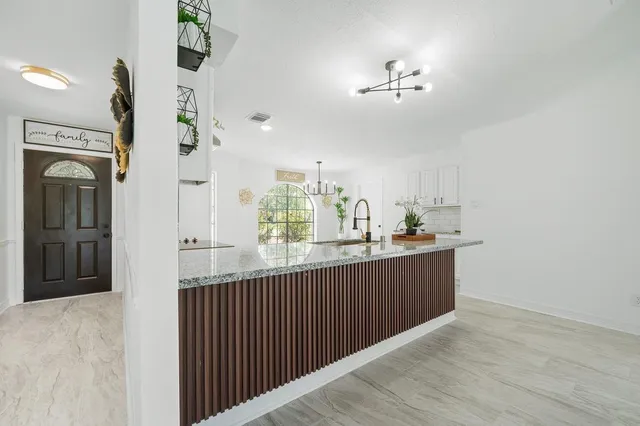 a view of an empty room