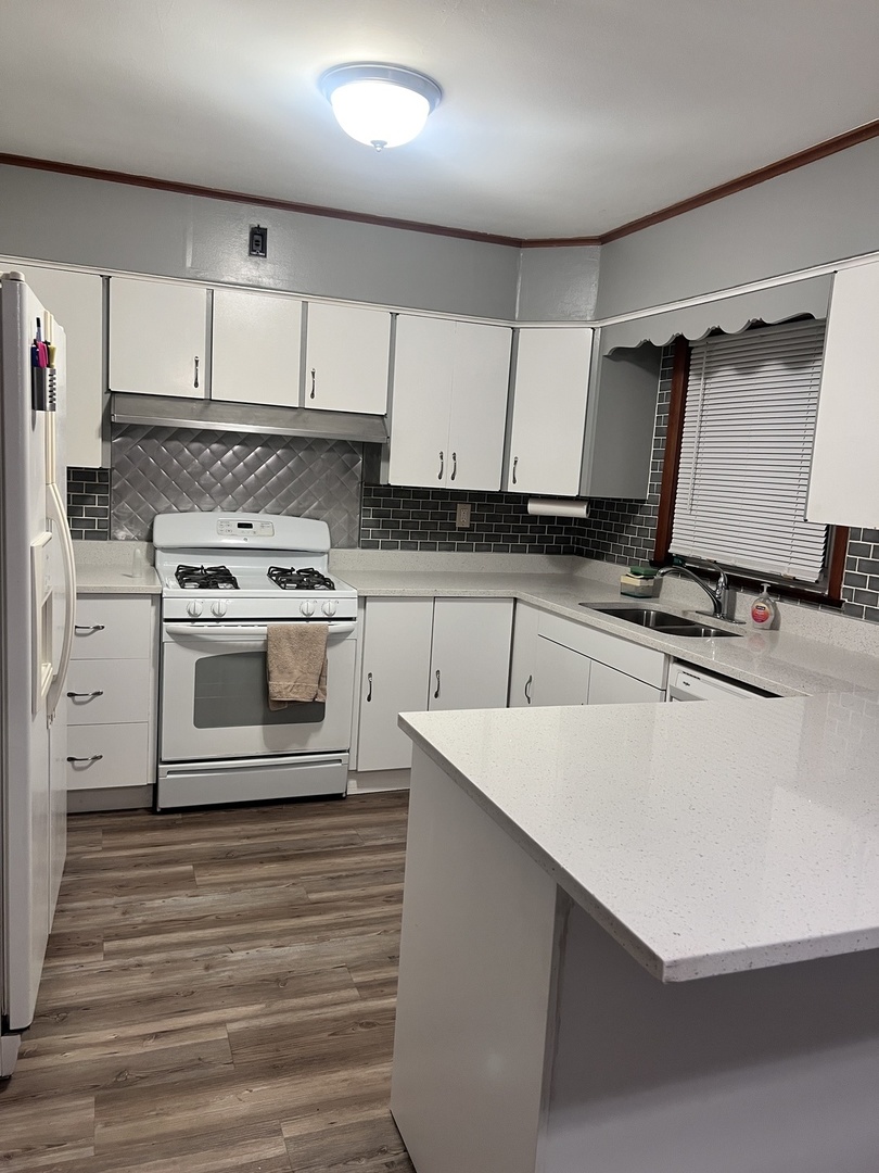1160 West Marion Street Joliet, IL 60436 - Photo 4 of 7 a kitchen with cabinets appliances and a counter space