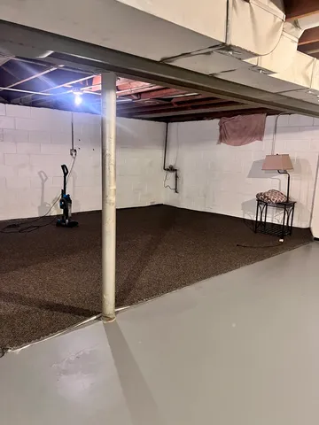 a close view of a refrigerator in the kitchen