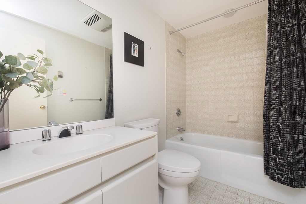 130 Mt Auburn Street, Unit 310 Cambridge, MA 02138 - Photo 14 of 21 a bathroom with a sink a toilet and shower