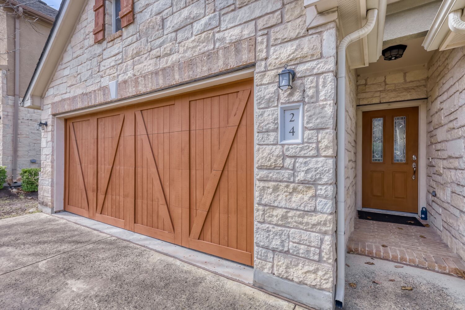 24 Stone Terrace Drive Austin, TX 78734 - Photo 6 of 31 Property entrance with timeless stone siding