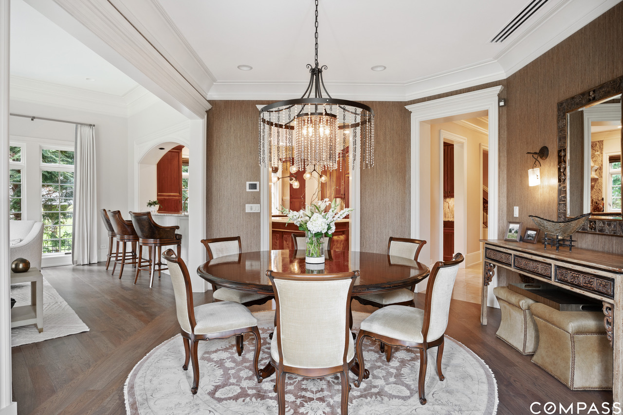 106 Longmeadow Road Winnetka, IL 60093 - Photo 19 of 66 a view of a dining room with furniture window and wooden floor