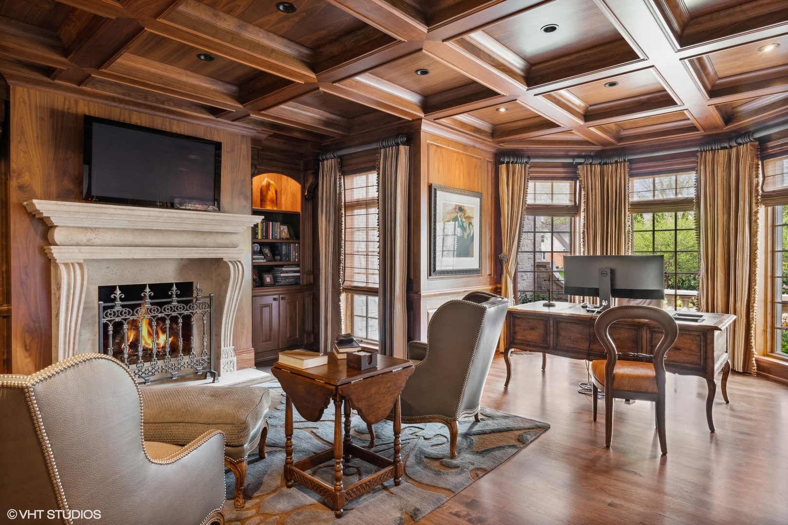 106 Longmeadow Road Winnetka, IL 60093 - Photo 4 of 66 a view of a livingroom with furniture and a fireplace