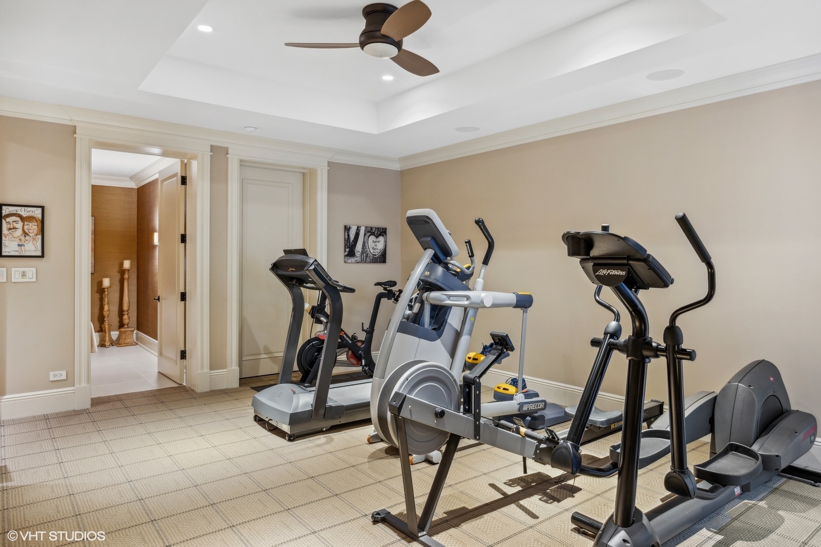 106 Longmeadow Road Winnetka, IL 60093 - Photo 57 of 66 a view of a room with gym equipment