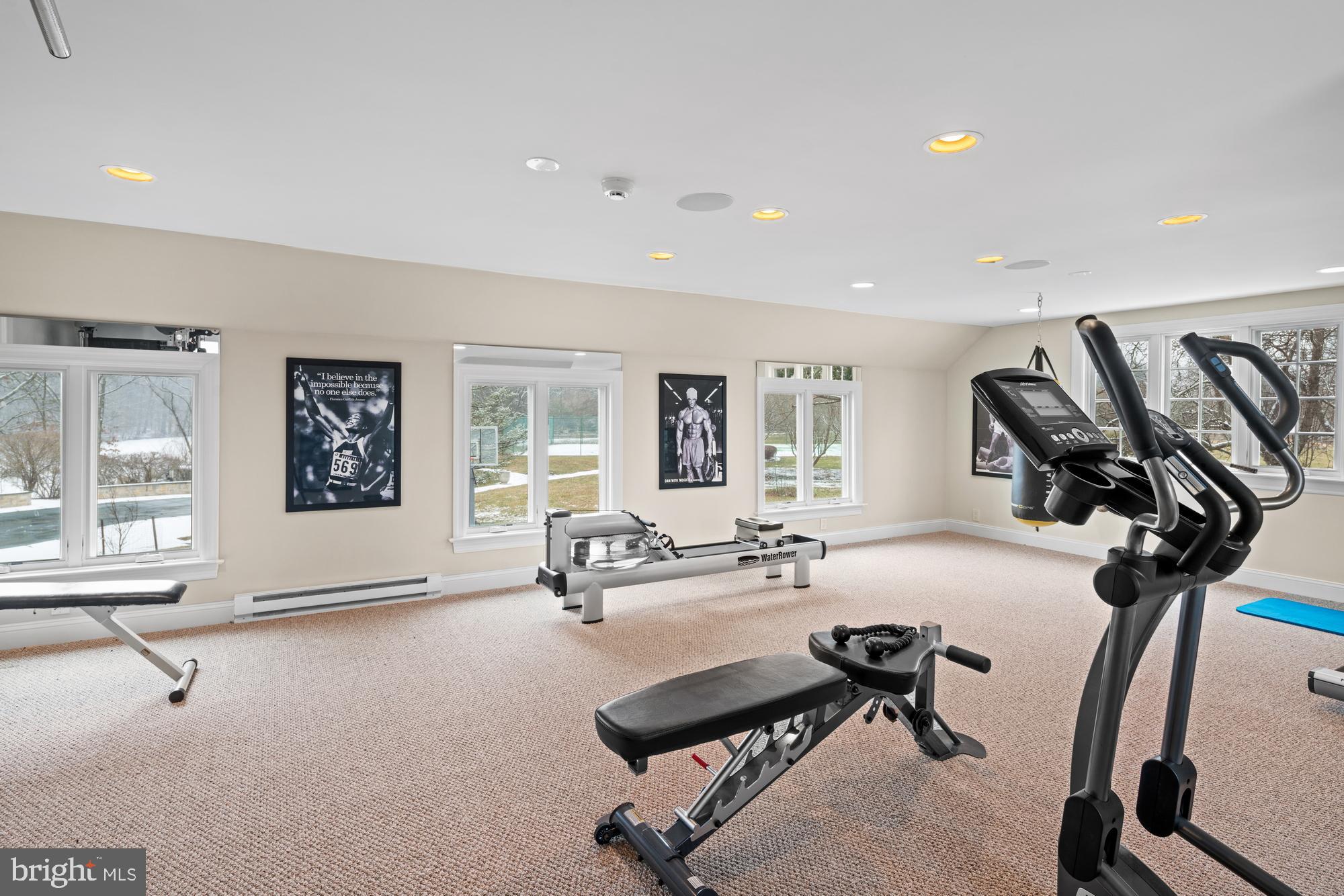 463 Federal City Road Pennington, NJ 08534 - Photo 31 of 47 Gym over 3 car garage with lake views.